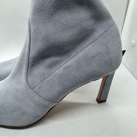 Stuart Weitzman Brandie Stretch Sock Boots in Grey Suede Size 9 - Picture 3 of 14